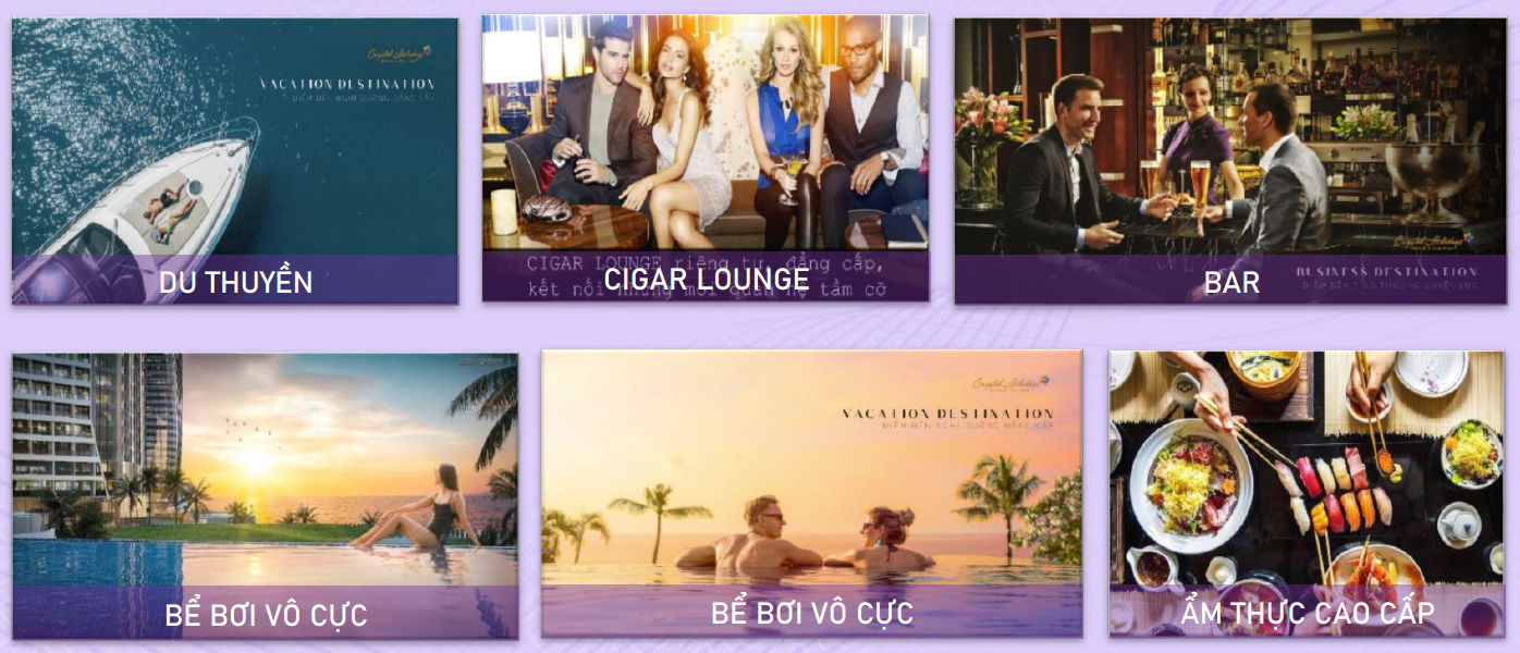 cac tien ich dang cap co tai Crystal Holidays
