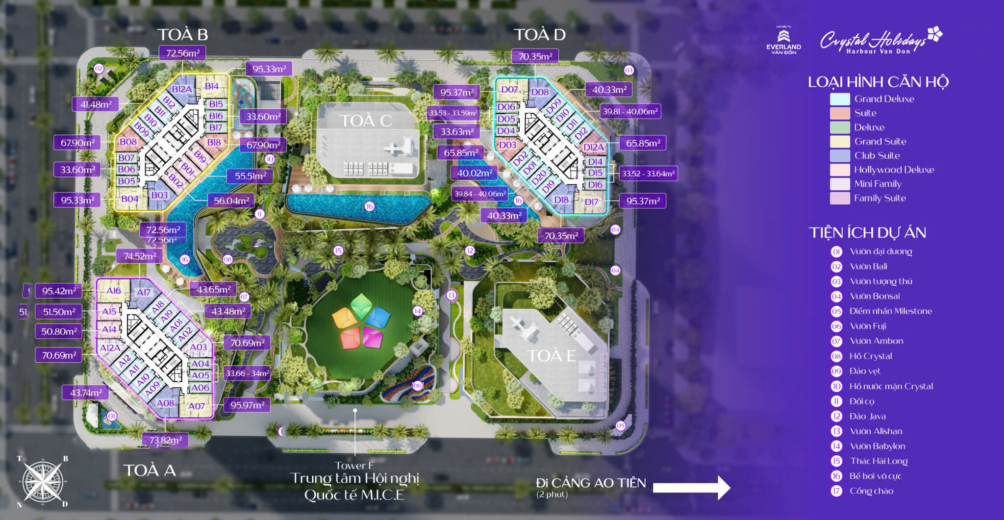 mat bang crystal holidays harbour van don