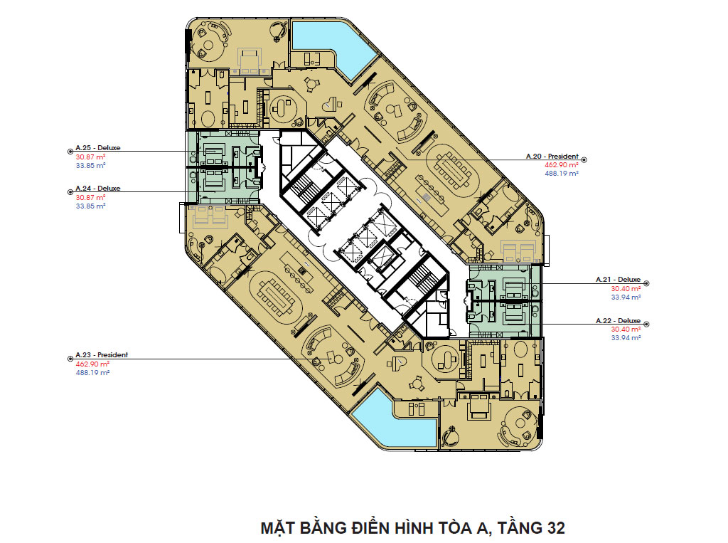 mat bang toa A Oasis