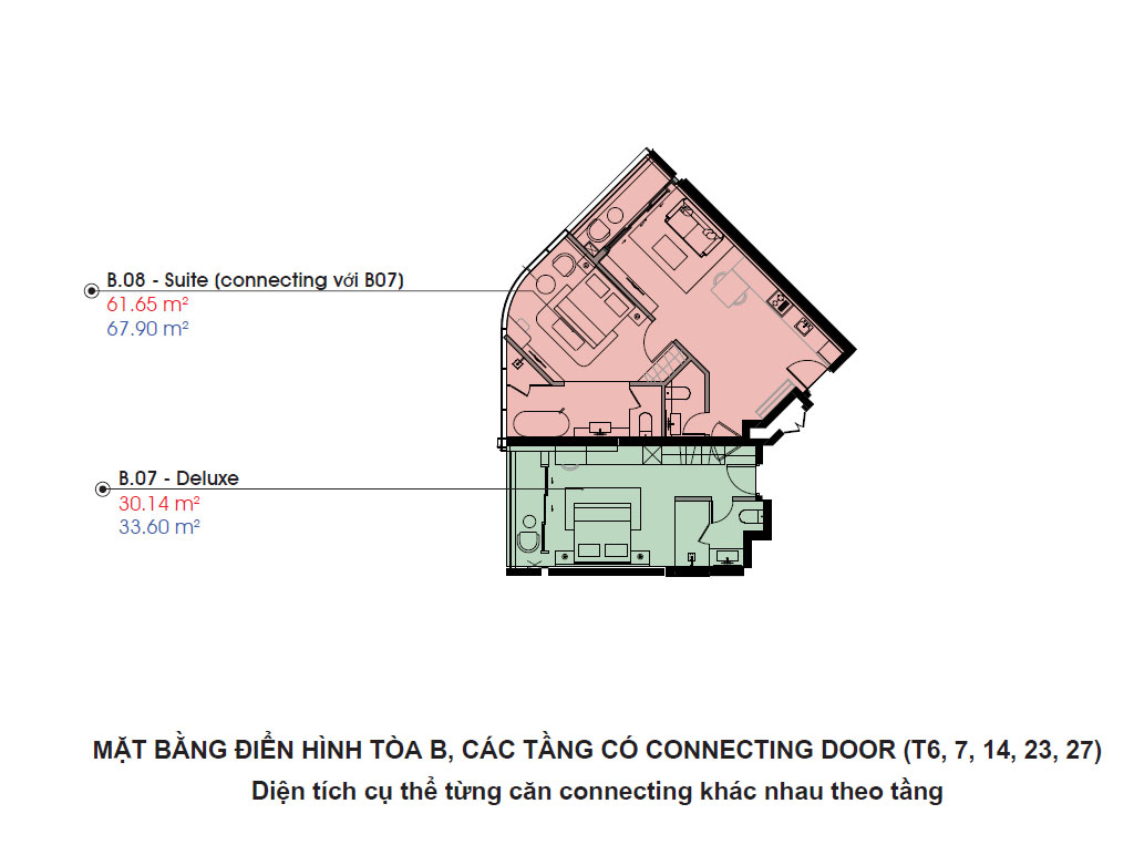 mặt bằng tòa B CRYSTAL HOLYDAYS HABOUR VÂN ĐỒN