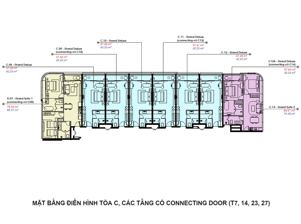 MẶT BẰNG TÒA C CRYSTAL HOLYDAYS HABOUR VÂN ĐỒN